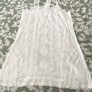 Lace white dress with beautiful details